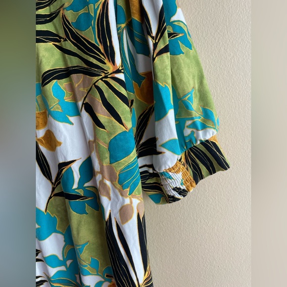 Chicos Women Flower Leaves Design Top 1XL - Picture 7 of 10